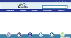 Desktop Screenshot of cityoflafayette.com