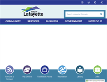 Tablet Screenshot of cityoflafayette.com